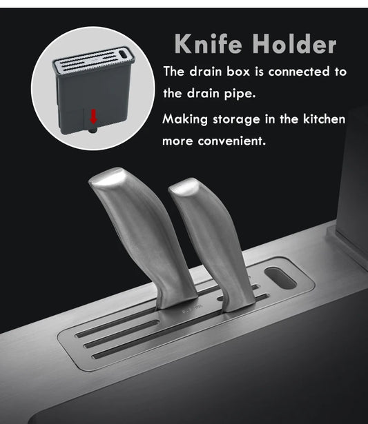 Kitchen Sink Knife Holder – Space-Saving Storage for Knives and Utensils