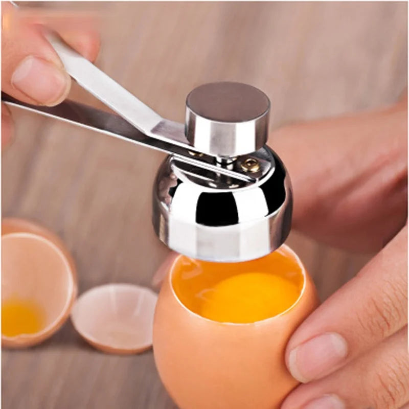 Metal Egg Topper Scissors – Stainless Steel Cutter for Boiled & Raw Eggs, Creative Kitchen Tool
