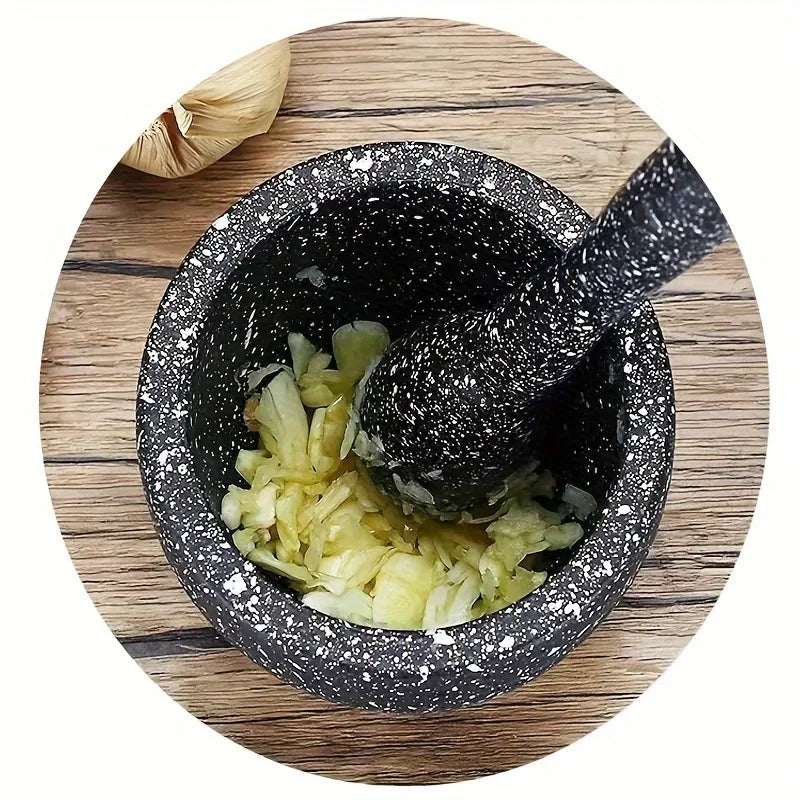 Multifunctional Kitchen Garlic Bowl & Grinder – Food Grade Material for Spices, Grains, and Seasonings