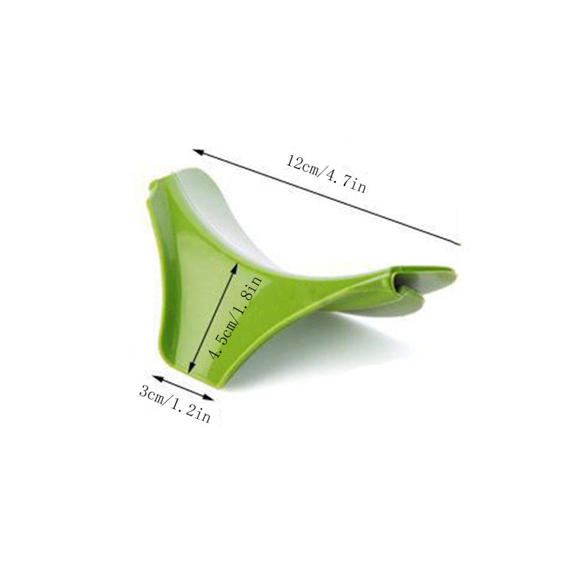 Kitchen Funnel with Anti-Splash Edge – Spill-Proof Pouring Tool with Liquid Streamer Spout