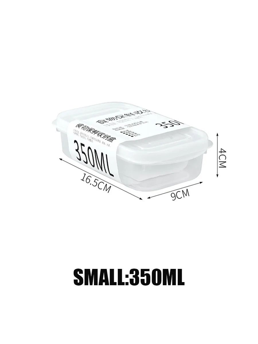 Kitchen Food Sealed Crisper Containers – Fresh Fruit, Vegetable, and Meat Storage Box for Refrigerator Organization