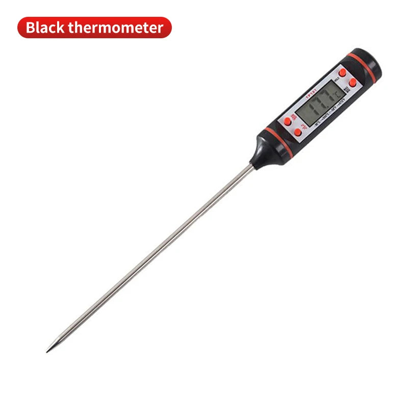 Electronic Probe Thermometer – Digital Display for Food, Baking & Grill Temperature
