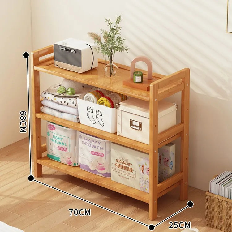 Floor Standing Kitchen Shelf – Multi-Layer Storage for Pots, Seasonings, Fruits & Dishes