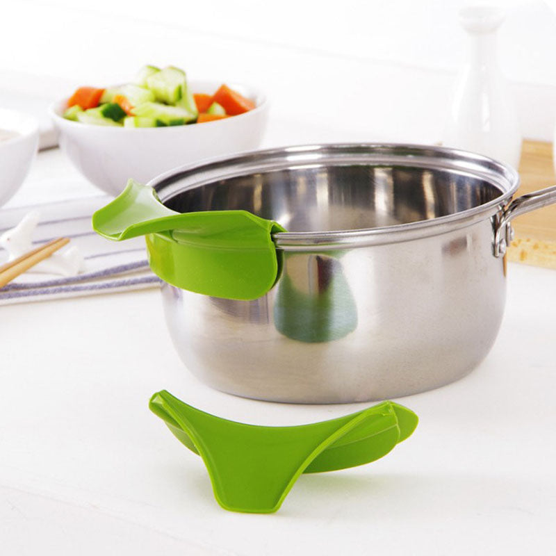 Kitchen Funnel with Anti-Splash Edge – Spill-Proof Pouring Tool with Liquid Streamer Spout