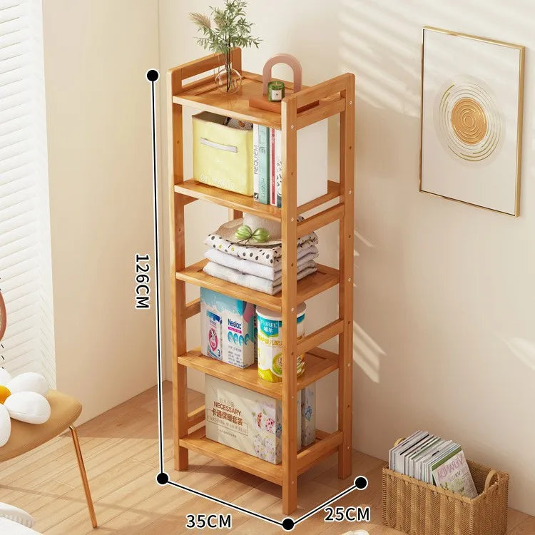 Floor Standing Kitchen Shelf – Multi-Layer Storage for Pots, Seasonings, Fruits & Dishes