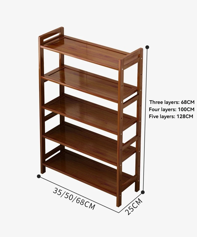 Floor Standing Kitchen Shelf – Multi-Layer Storage for Pots, Seasonings, Fruits & Dishes