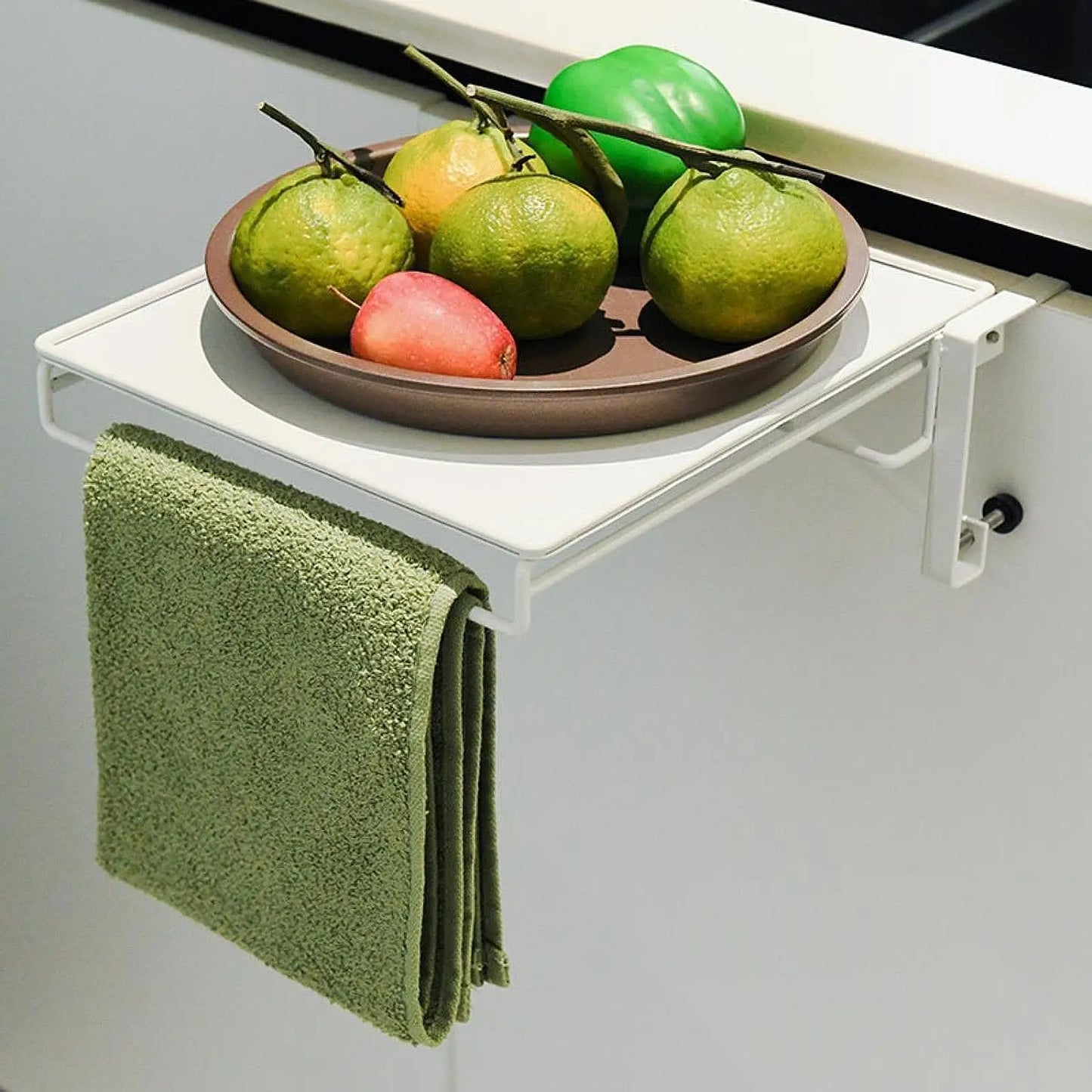 Heavy-Duty Kitchen Cabinet Door Organizer – Versatile Folding Rack for Pantry, Balcony, Bathroom, and Home Use