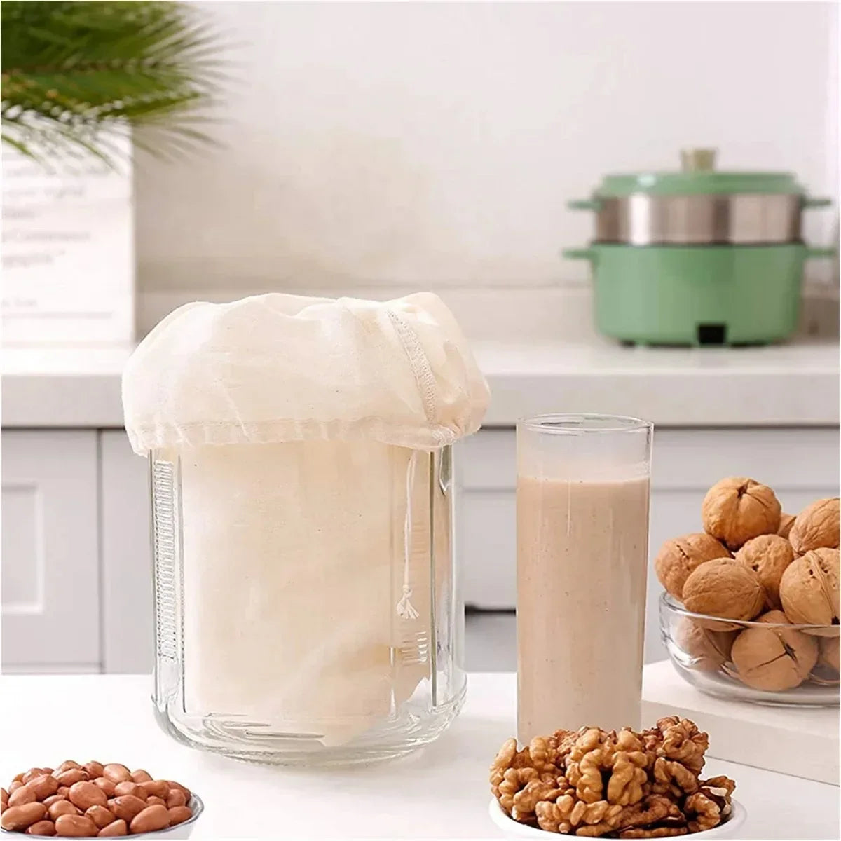 Multi-Use Cotton Gauze Kitchen Filter – Tofu, Cheese, Butter, Milk & Coffee Straining Tool