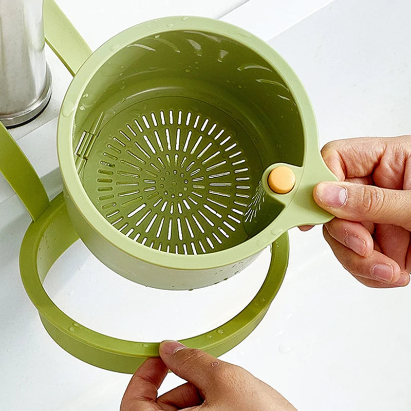 Multifunctional Sink Strainer & Drain Basket – Kitchen Water Filter & Organizer for Fruits & Veggies