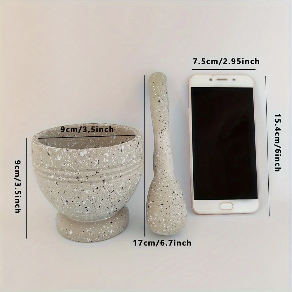 Multifunctional Kitchen Garlic Bowl & Grinder – Food Grade Material for Spices, Grains, and Seasonings