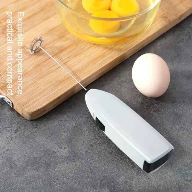 Mini Electric Egg Beater – Handheld Whisk Mixer for Coffee, Tea, Cream & Kitchen Blendin