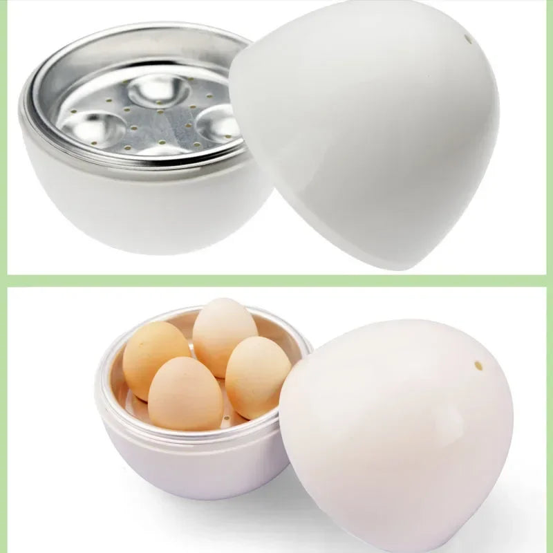 4-Egg Microwave Steamer Boiler – Quick and Easy Cooker for Hard or Soft Boiled Eggs in 5 Minutes