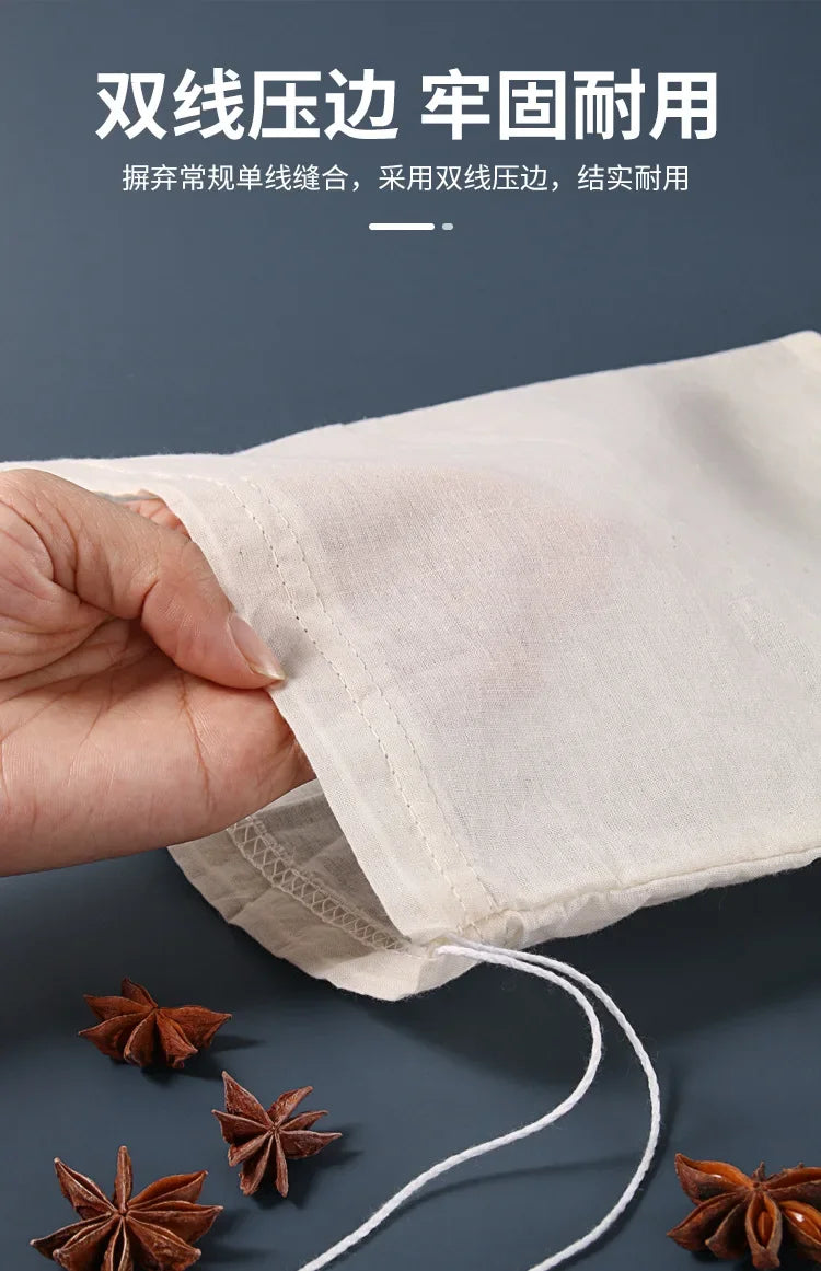 Multi-Use Cotton Gauze Kitchen Filter – Tofu, Cheese, Butter, Milk & Coffee Straining Tool