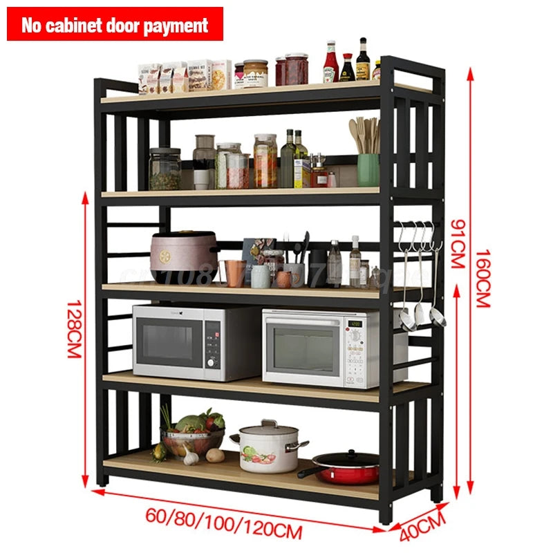 Kitchen Island Storage Rack with Non-Slip Feet – Complete Organizer Cabinet for Home Kitchens