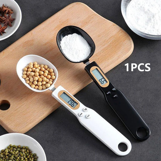 500g Digital Spoon Scale – 0.1g LCD Measuring Tool for Food, Flour, Milk & Coffee