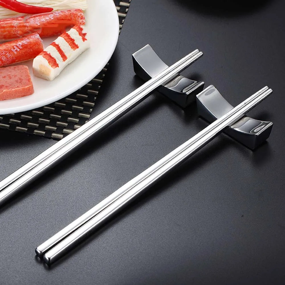 304 Stainless Steel Kitchen Tools Rest – Spoon, Fork, and Chopstick Holder Rack for Tableware Organization