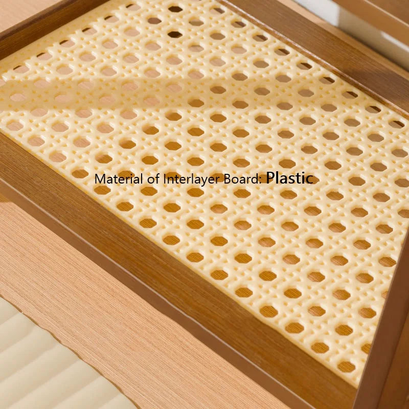 Bamboo Spice Caddy – 2-Layer Kitchen Storage Rack & Cup Holder for Coffee Bar & Countertop