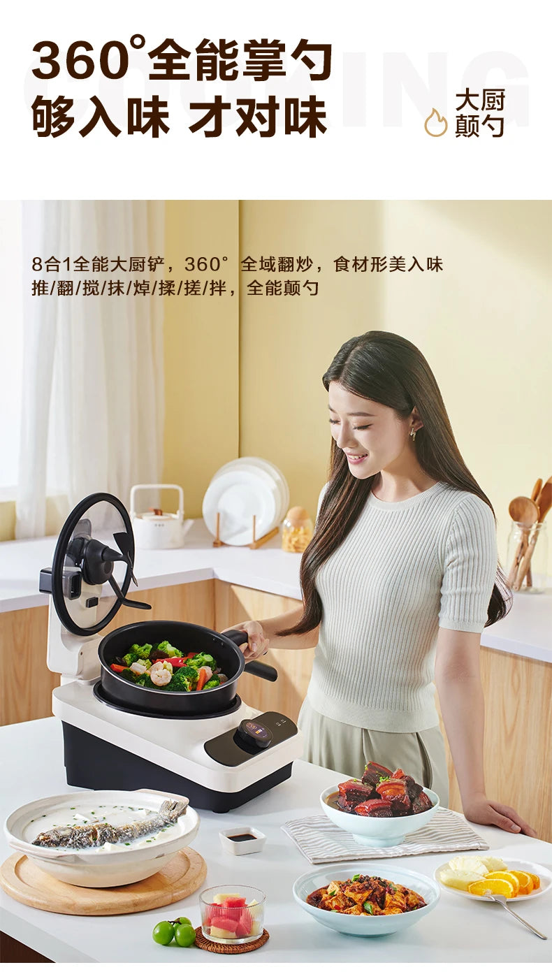 220V Intelligent Kitchen Robot – Multi-Cooker Automatic Food Processor for Home Cooking