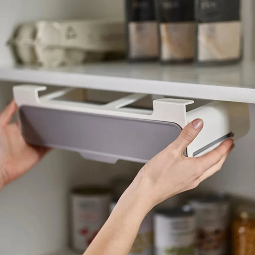 Wall-Mounted Spice Rack – Self-Adhesive Seasoning Bottle Organizer for Kitchen Storage