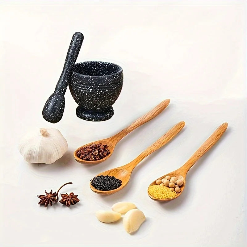 Multifunctional Kitchen Garlic Bowl & Grinder – Food Grade Material for Spices, Grains, and Seasonings