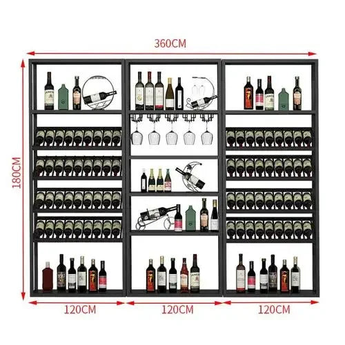 Industrial Kitchen Bar Cabinet – Handmade Iron Stackable Wine Rack Column for Display & Storage