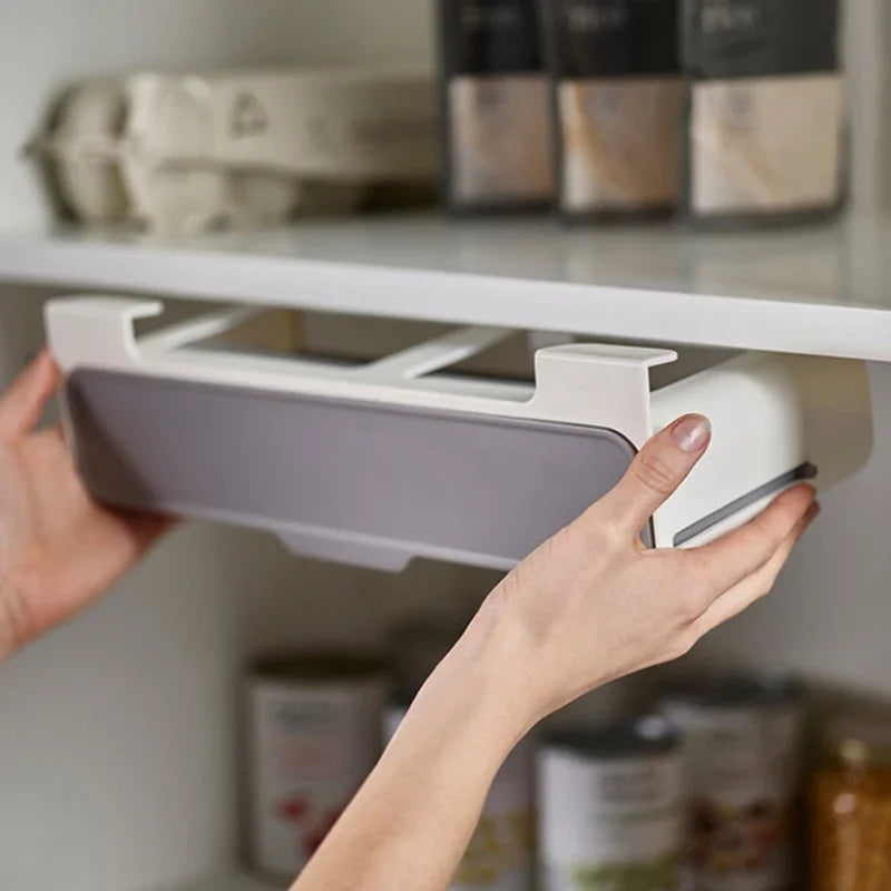 Wall-Mounted Spice Rack – Self-Adhesive Seasoning Bottle Organizer for Kitchen Storage