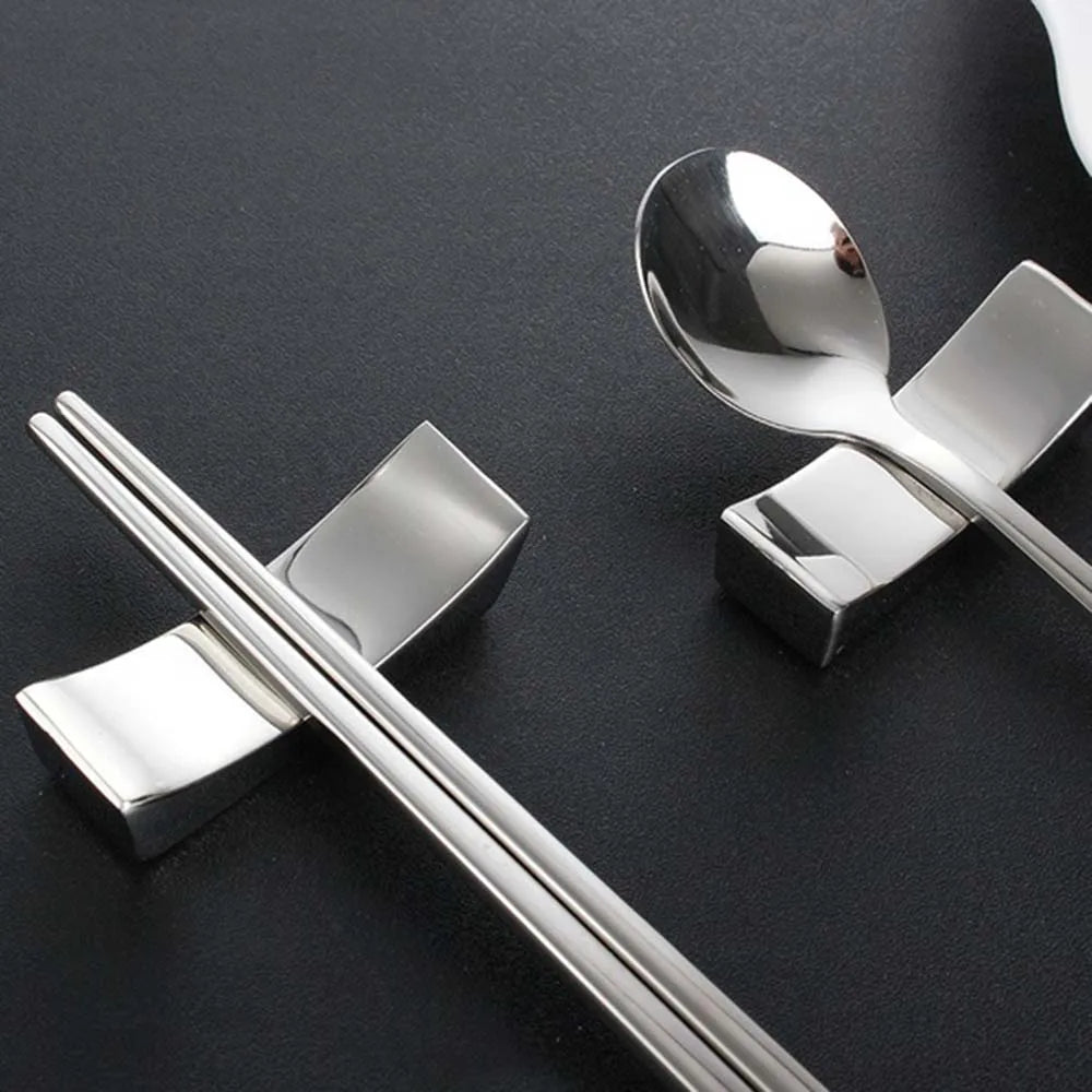 304 Stainless Steel Kitchen Tools Rest – Spoon, Fork, and Chopstick Holder Rack for Tableware Organization