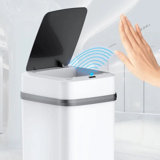 13L Kitchen Trash Bin – Smart Touch Waste Bin for Bathroom, Toilet, and Kitchen with Automatic Lid