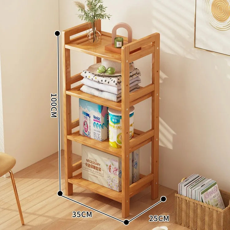 Floor Standing Kitchen Shelf – Multi-Layer Storage for Pots, Seasonings, Fruits & Dishes