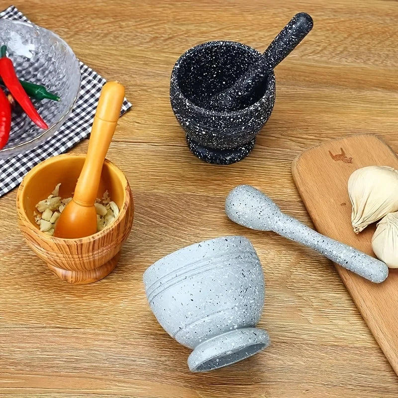 Multifunctional Kitchen Garlic Bowl & Grinder – Food Grade Material for Spices, Grains, and Seasonings