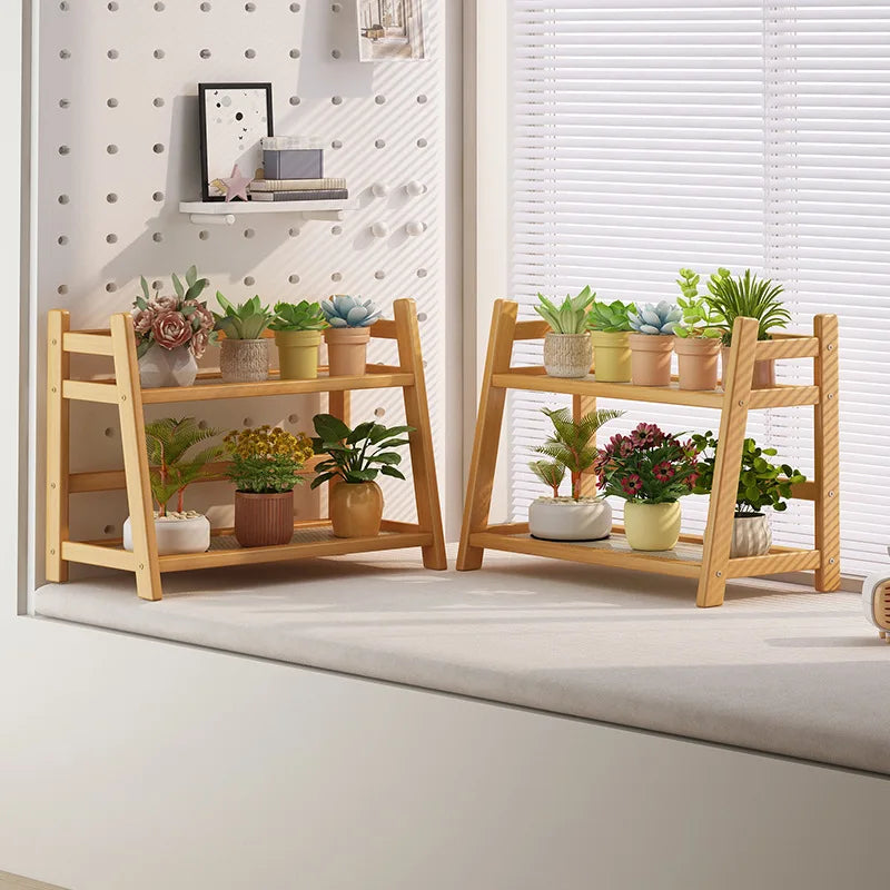 Bamboo Spice Caddy – 2-Layer Kitchen Storage Rack & Cup Holder for Coffee Bar & Countertop
