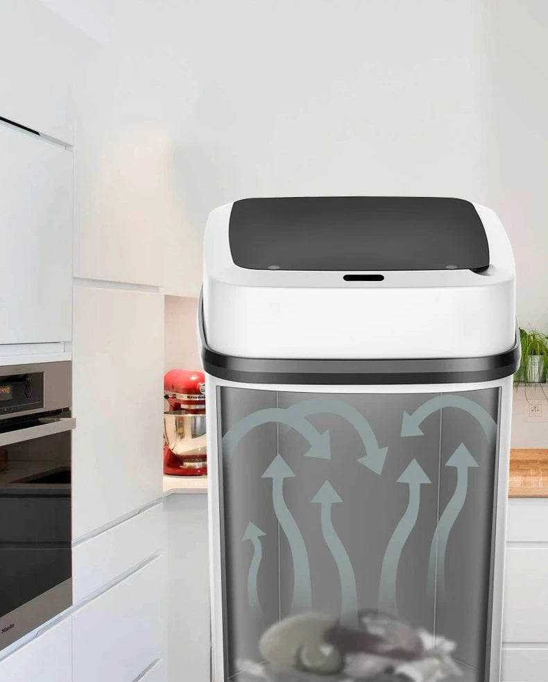 13L Kitchen Trash Bin – Smart Touch Waste Bin for Bathroom, Toilet, and Kitchen with Automatic Lid