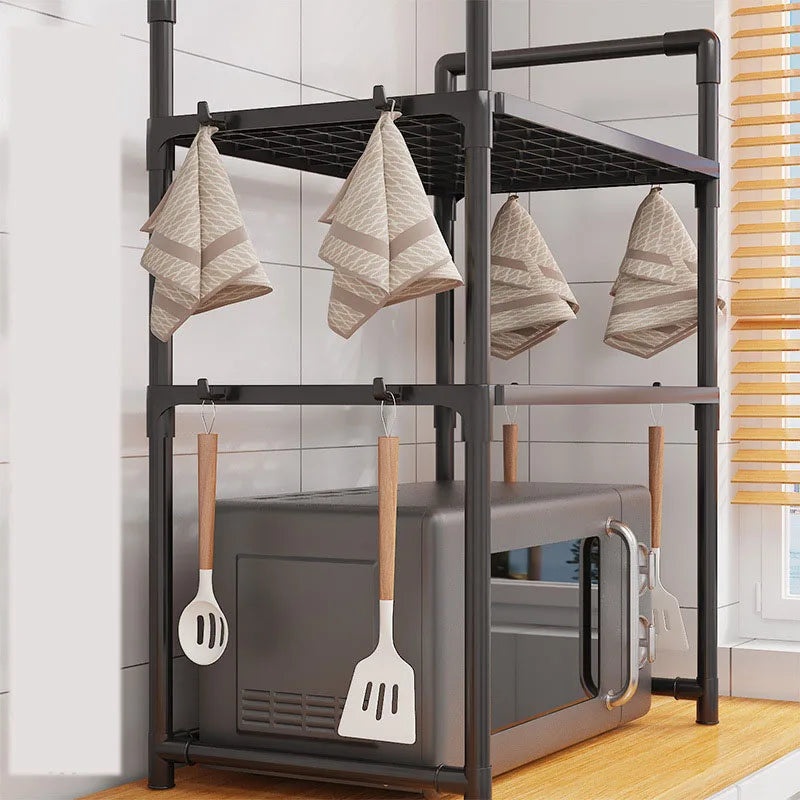 Kitchen Storage Rack – Multi-Layer Microwave Shelf & Condiment Organizer for Countertop