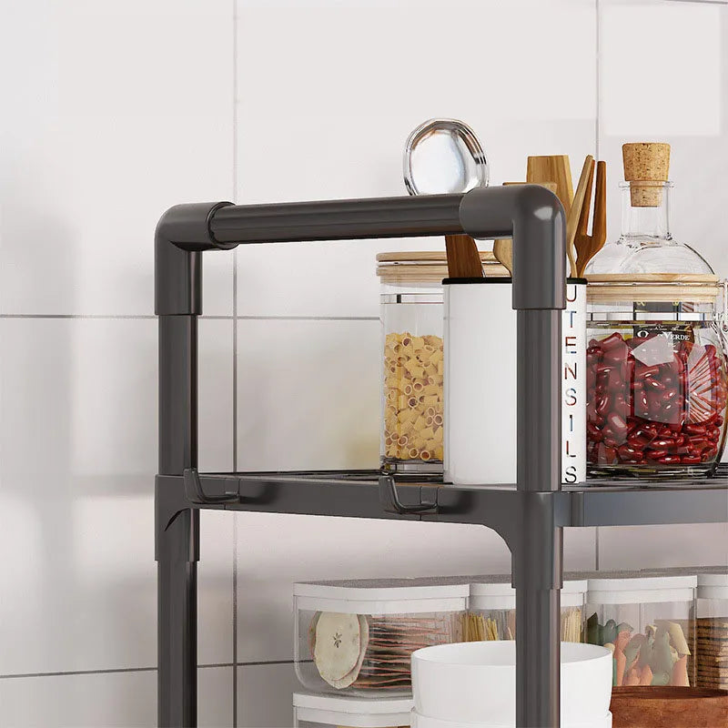 Kitchen Storage Rack – Multi-Layer Microwave Shelf & Condiment Organizer for Countertop