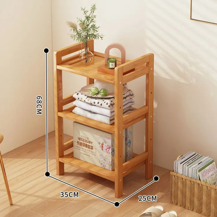 Floor Standing Kitchen Shelf – Multi-Layer Storage for Pots, Seasonings, Fruits & Dishes