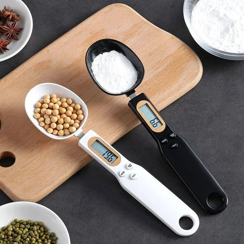 500g Digital Spoon Scale – 0.1g LCD Measuring Tool for Food, Flour, Milk & Coffee