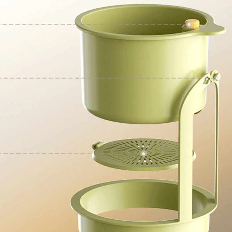 Multifunctional Sink Strainer & Drain Basket – Kitchen Water Filter & Organizer for Fruits & Veggies