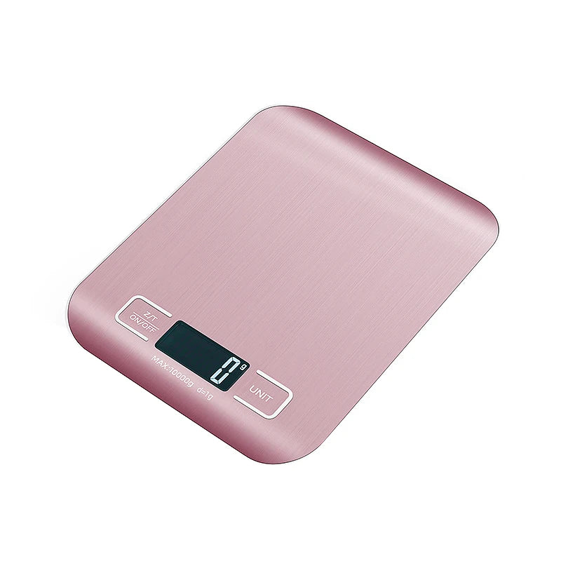 5kg/10kg Digital Kitchen Scale – Stainless Steel Electronic Weighing Scale for Food, Snacks & Baking