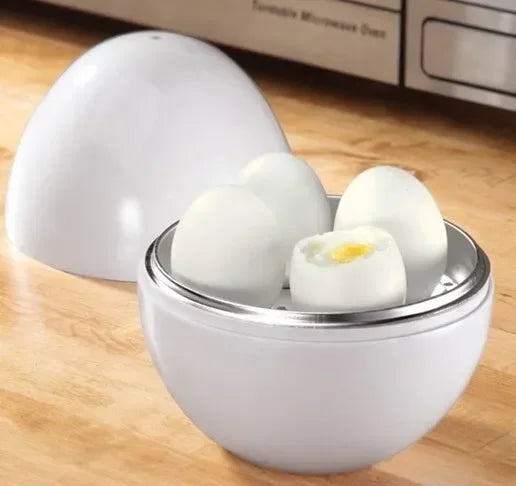 4-Egg Microwave Steamer Boiler – Quick and Easy Cooker for Hard or Soft Boiled Eggs in 5 Minutes