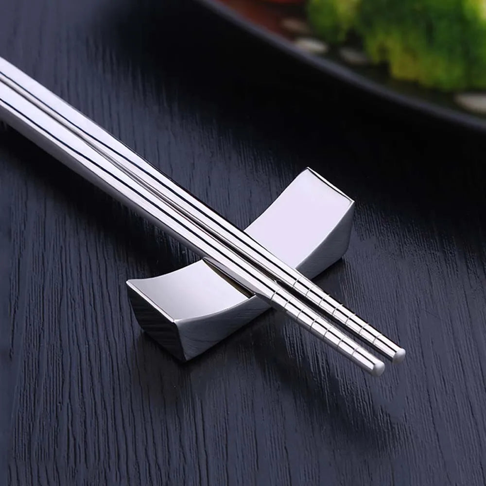 304 Stainless Steel Kitchen Tools Rest – Spoon, Fork, and Chopstick Holder Rack for Tableware Organization