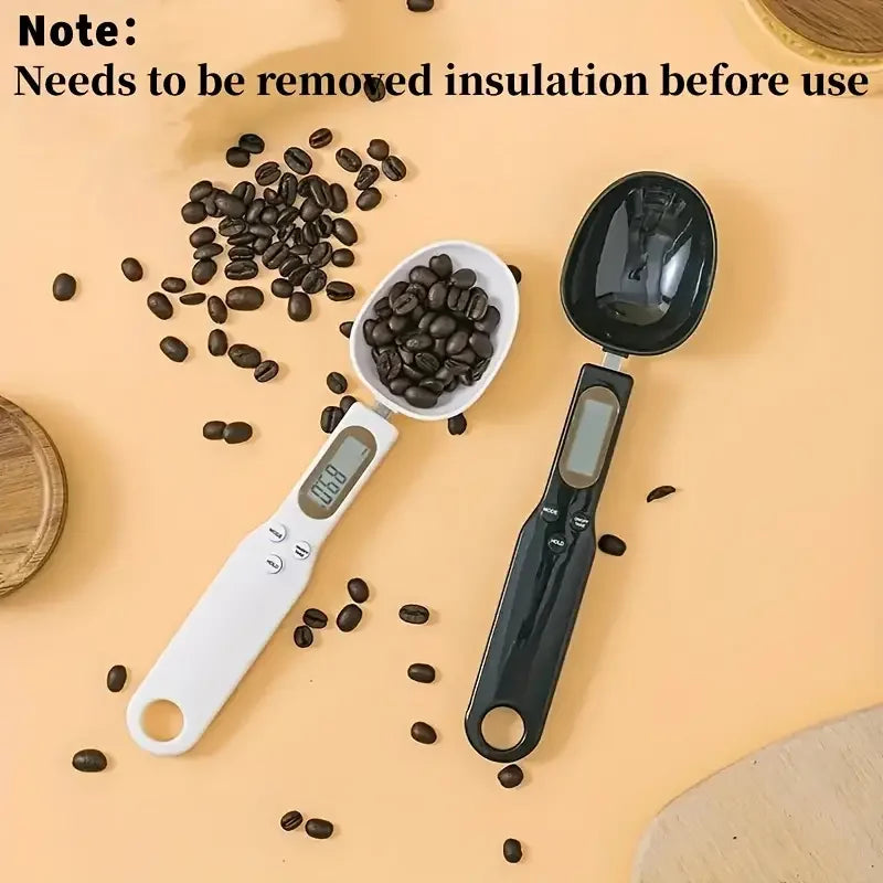 500g Digital Spoon Scale – 0.1g LCD Measuring Tool for Food, Flour, Milk & Coffee